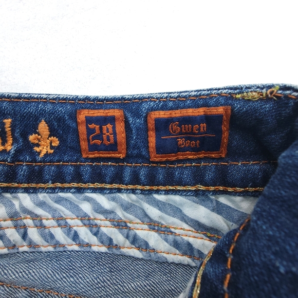 Rock Revival Jeans Womens Size 28 Gwen Boot Butt Flap Pocket *Minor Flaw* - Picture 10 of 11